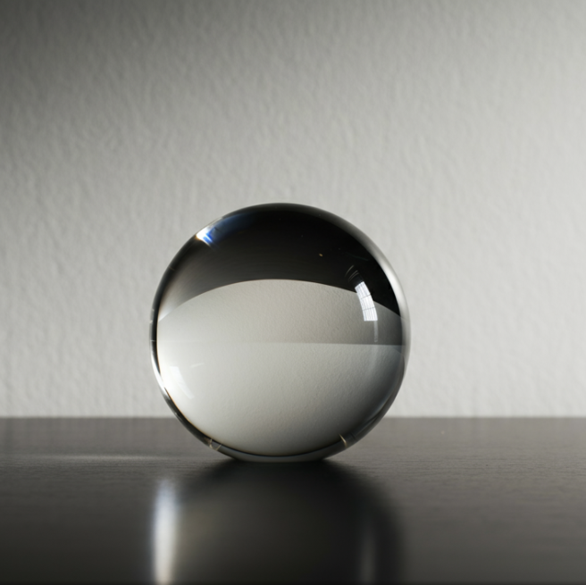 Decorative glass sphere